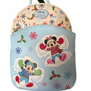 Disney Kids Winter Wonderland Backpack - Blue and Cream